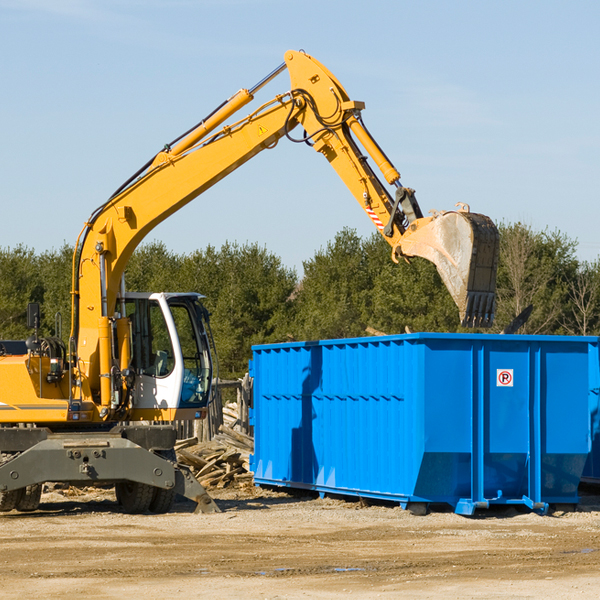 can i choose the location where the residential dumpster will be placed in Holley New York